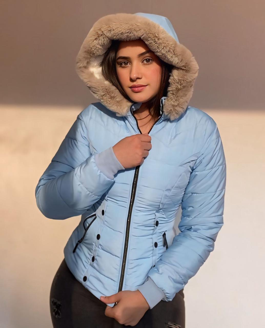 Chaqueta capota peluche