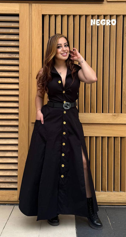 Vestido en dril